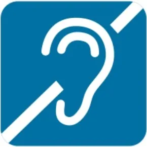 Icono De Personas Con Discapacidad Auditiva Icono De Personas Con Discapacidad Auditiva